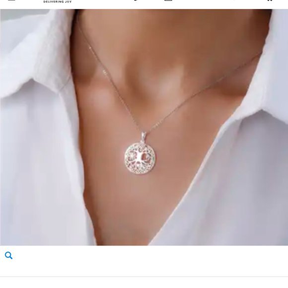 🍀 925 Sterling Silver Sun and Moon Pendant - Picture 2 of 2